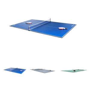 RACK Virgo Table Tennis Conversion Top for Billiard/Pool Table 4 Piece (Blue)